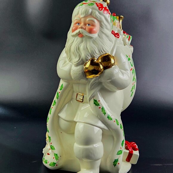 Vintage - Cookie Jar - Holiday Santa Collection - Lenox